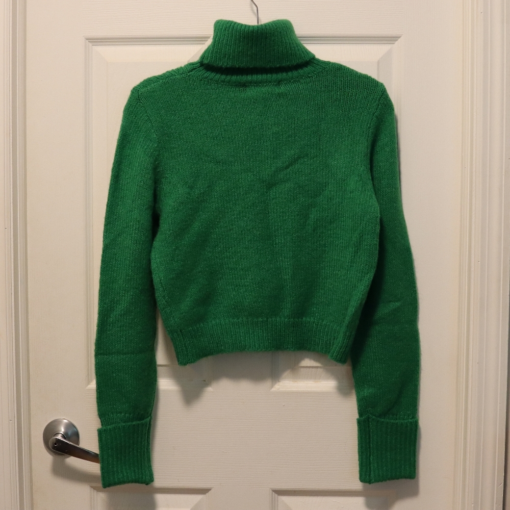 NWT Green Crop Sweater | Cider